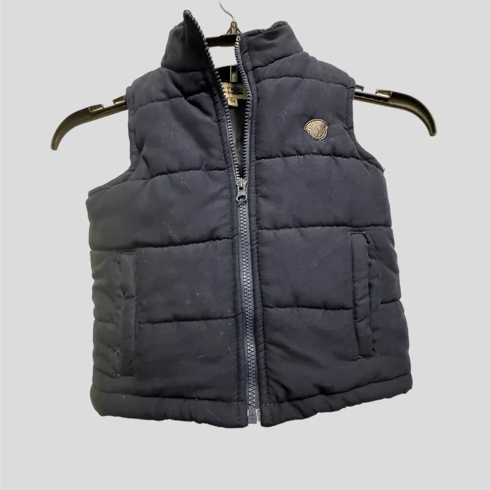 Buffalo David Bitton size 3 navy blue zip up vest